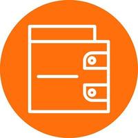 Wallet Vector Icon Design