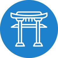 Torii Gate Vector Icon Design