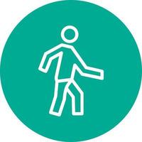 Walking Vector Icon Design