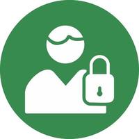 User Lock Vector Icon Design