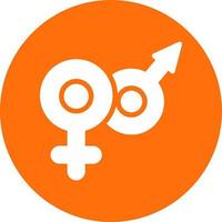 Venus Mars Vector Icon Design