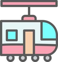 diseño de icono de vector de tren