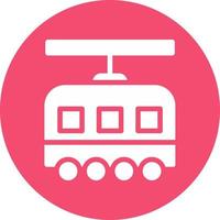 Tram Vector Icon Design