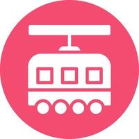 Tram Vector Icon Design