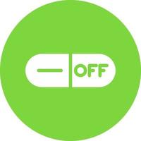 Toggle Off Vector Icon Design