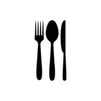 spoon fork knife logo vector