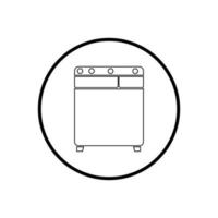 washing machine logo vector