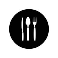 spoon fork knife logo vector