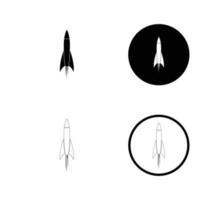 vector de logotipo de ilustración de cohete