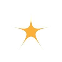 logotipo de estrella simple y moderno vector