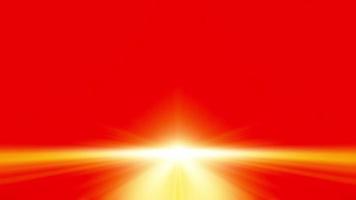 Abstract loop radial yellow light optical shine rays video