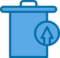 Trash Restore Alt Vector Icon Design