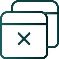 Window Close Vector Icon Design