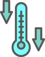 Temperature Low Icon vector