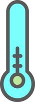 Thermometer Half Vector Icon Design