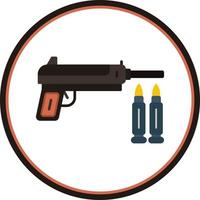 icono de vector de pistola