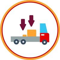 Truck Loading Vector Icon Design