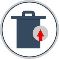 Trash Restore Alt Vector Icon Design