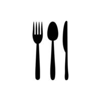 spoon fork knife logo vector