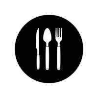 spoon fork knife logo vector