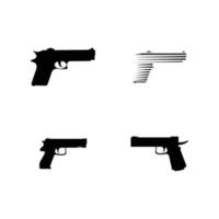 pistola poderosa, pistola, pistola, vector