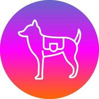 icono de vector de perro