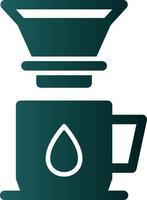 Coffee Dripper Vector Icon Design