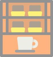 Cafe Showcase Vector Icon Design