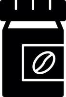 Coffee Jar Vector Icon Design