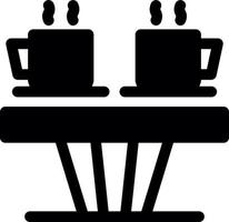 Coffee Table Vector Icon Design