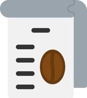 Coffee Menu Vector Icon Design