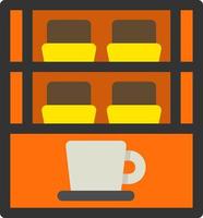 Cafe Showcase Vector Icon Design