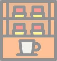 Cafe Showcase Vector Icon Design