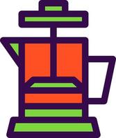 diseño de icono de vector de prensa de café