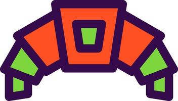 Croissant Vector Icon Design