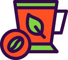 diseño de icono de vector de café de menta