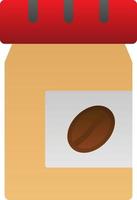 Coffee Jar Vector Icon Design