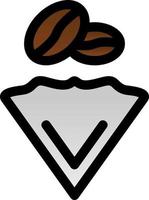 Coffee Filter Vector Icon Design