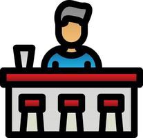 Bar Counter Vector Icon Design