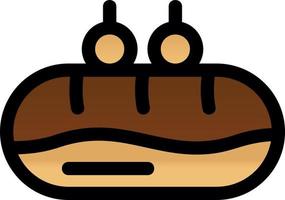 Eclair Vector Icon Design