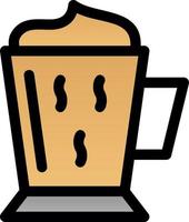 diseño de icono de vector de café con leche