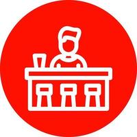 Bar Counter Vector Icon Design