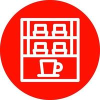 diseño de icono de vector de escaparate de café