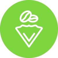 Coffee Filter Vector Icon Design