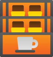 Cafe Showcase Vector Icon Design