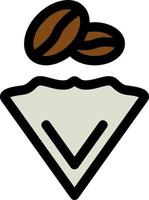 Coffee Filter Vector Icon Design