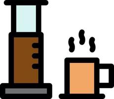 Aeropress Vector Icon Design