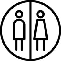 Restroom Vector Icon Design