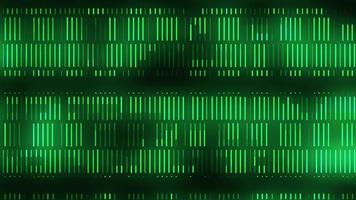 groen dna gegevens code achtergrond lus. naadloos wetenschap dna gegevens code output reeks. menselijk individualiteit code achtergronden. video