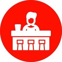 Bar Counter Vector Icon Design
